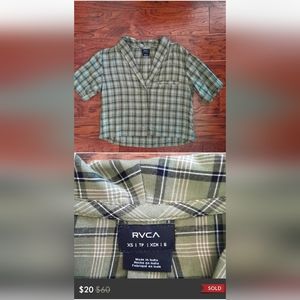 ISO RVCA crop button down